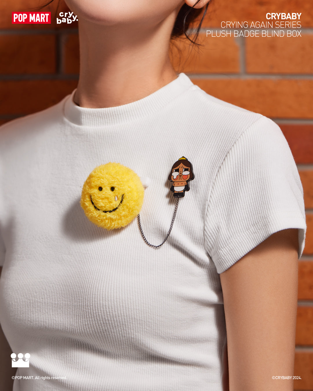 CRYBABY Crying Again Series Plush Badge Blind Boxes