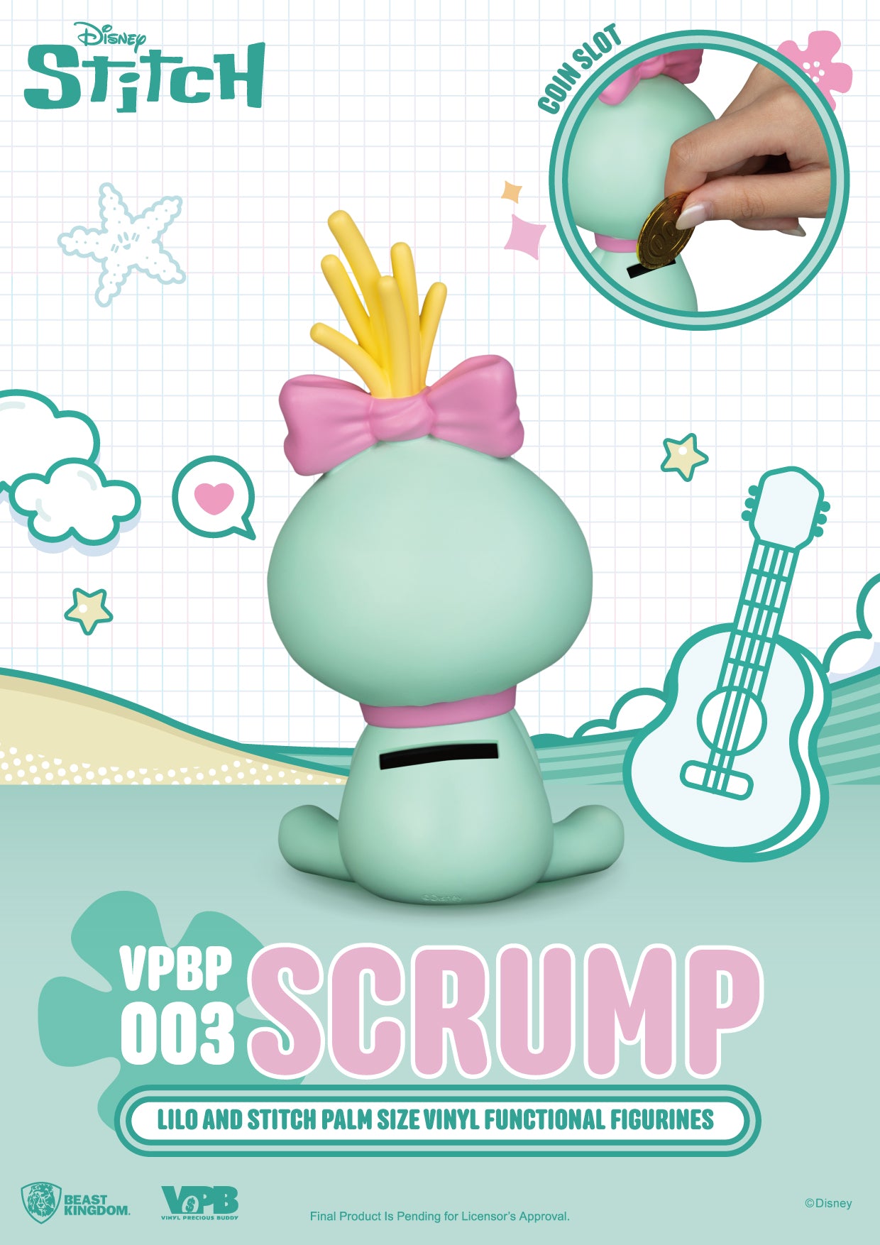 VPBP-003 Lilo and Stitch Palm Size Vinyl Functional Figurines : Scrump