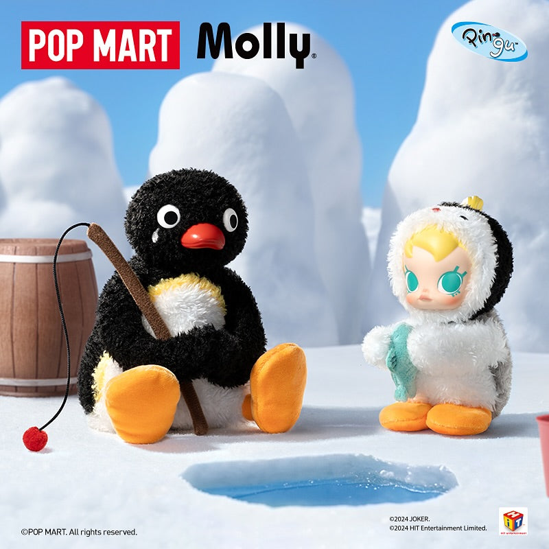 Baby Molly × Pingu Happy Fishing Series-Vinyl Plush Pendant Blind Box
