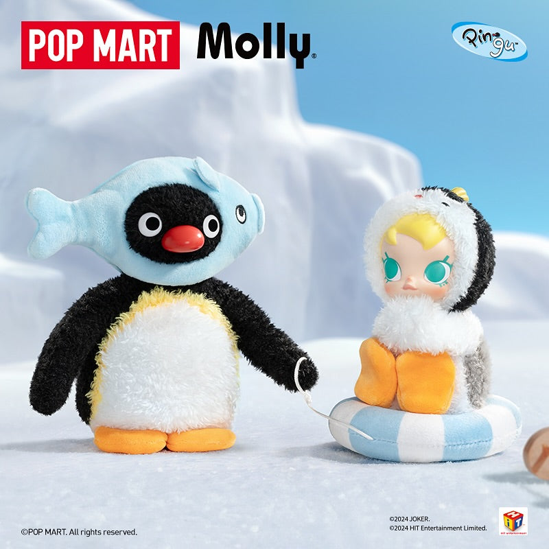 Baby Molly × Pingu Happy Fishing Series-Vinyl Plush Pendant Blind Box