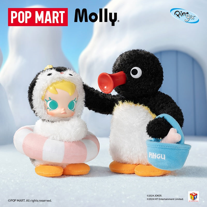 Baby Molly × Pingu Happy Fishing Series-Vinyl Plush Pendant Blind Box