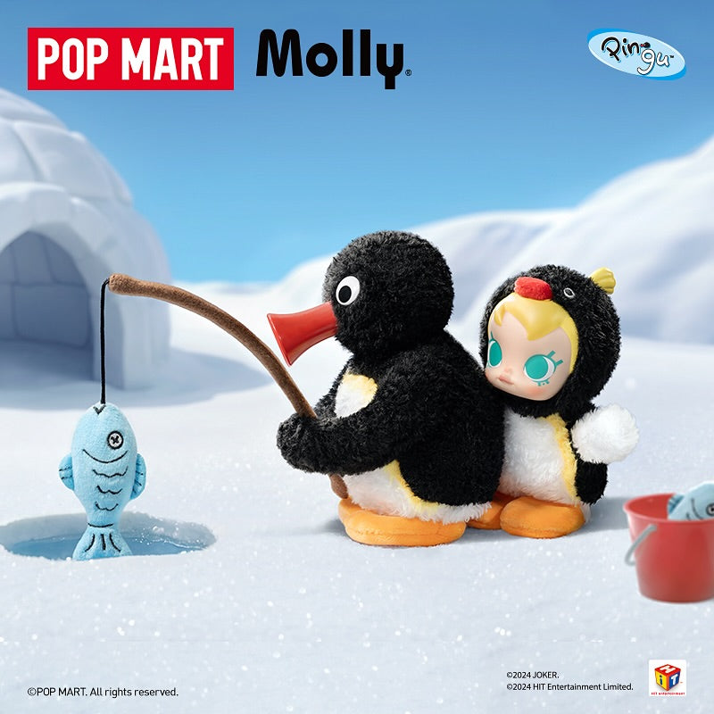 Baby Molly × Pingu Happy Fishing Series-Vinyl Plush Pendant Blind Box
