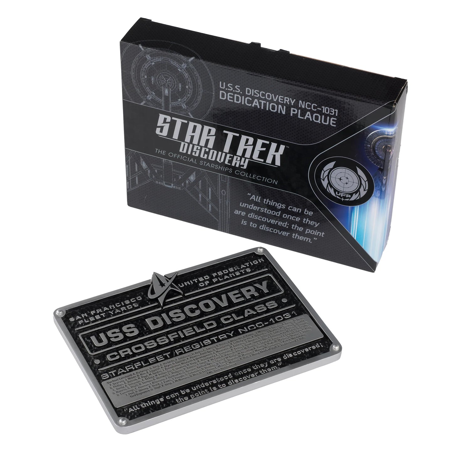 Star-Trek Discovery Dedication Plaque U.S.S Replica