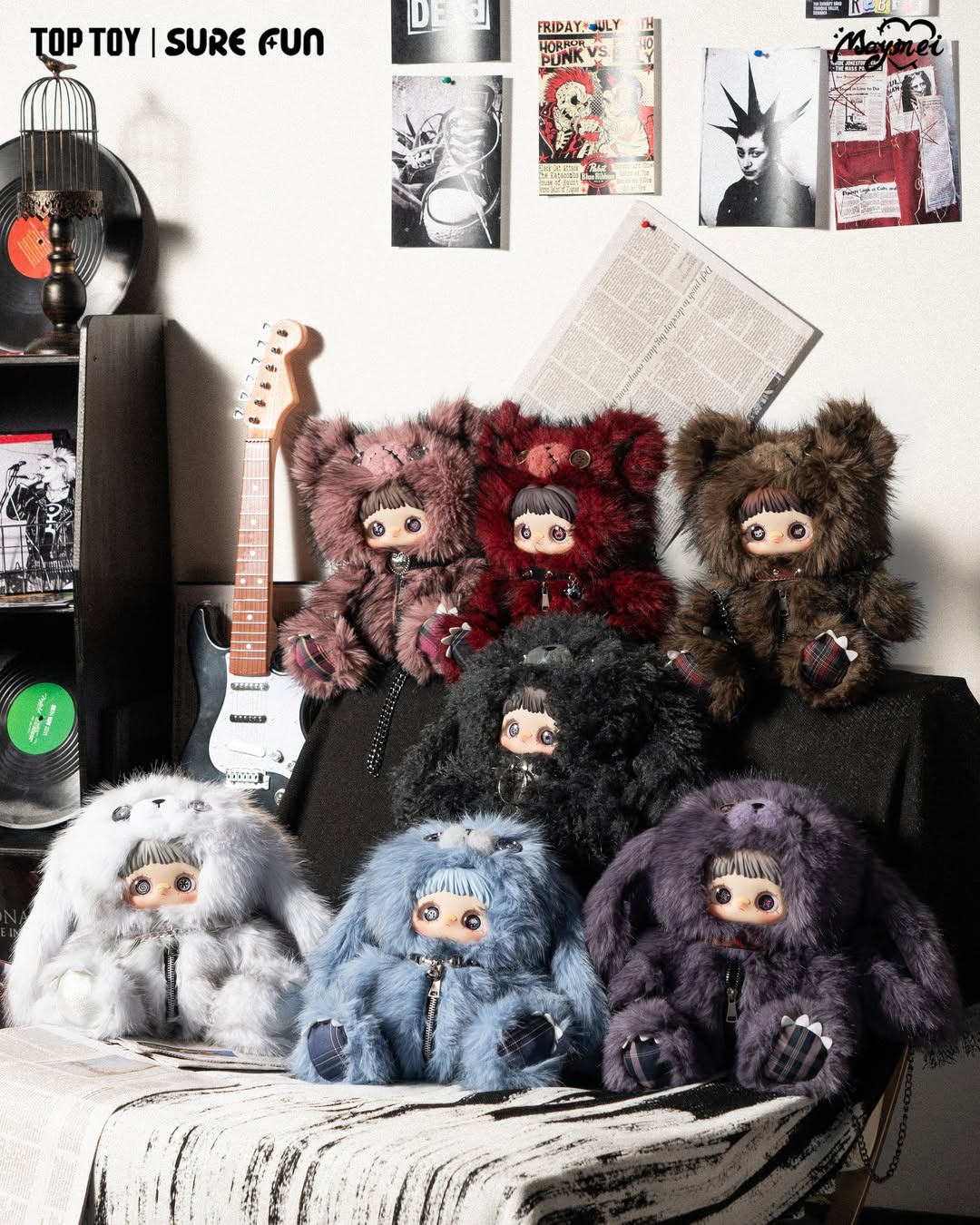 MayMei Rebel Doll Series 400% Plush Backpack Blind Box