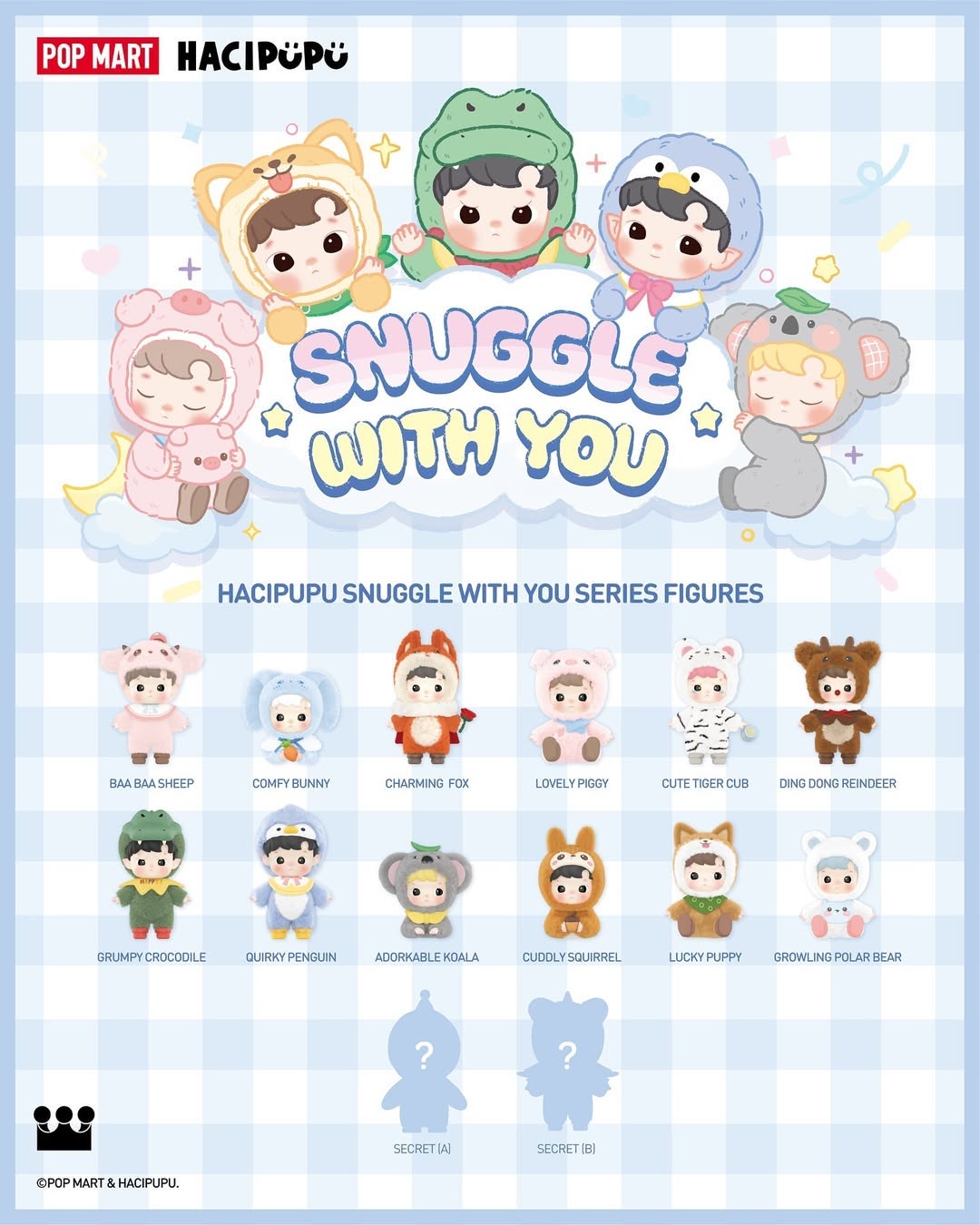 HACIPUPU Snuggle With You Series Figures