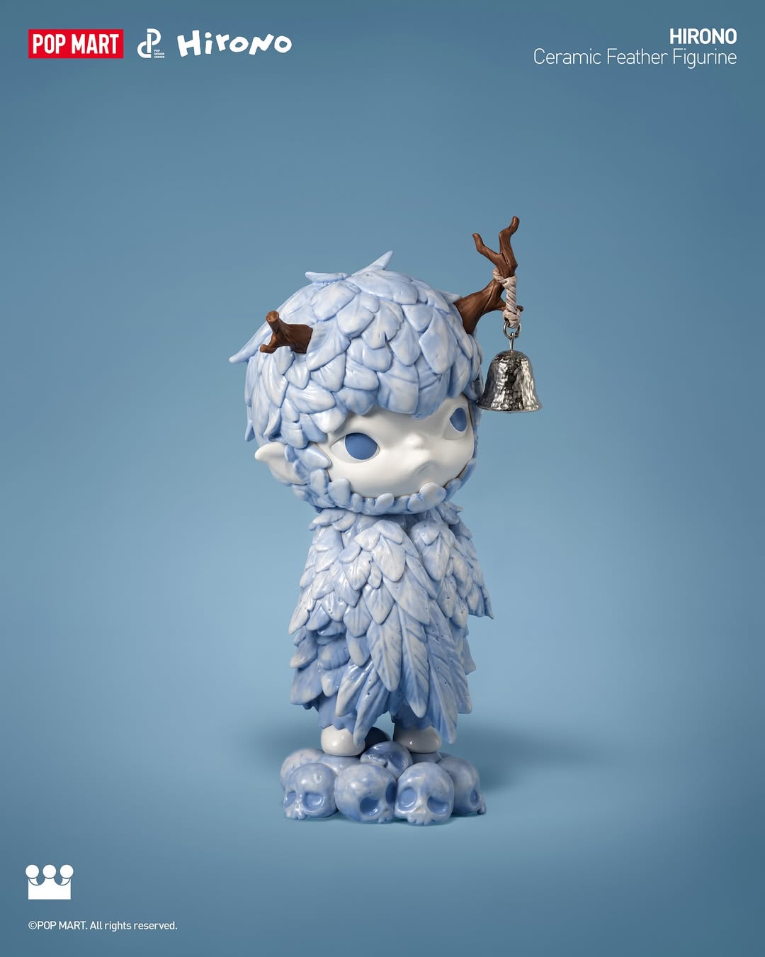 Hirono Ceramic Feather Figurine