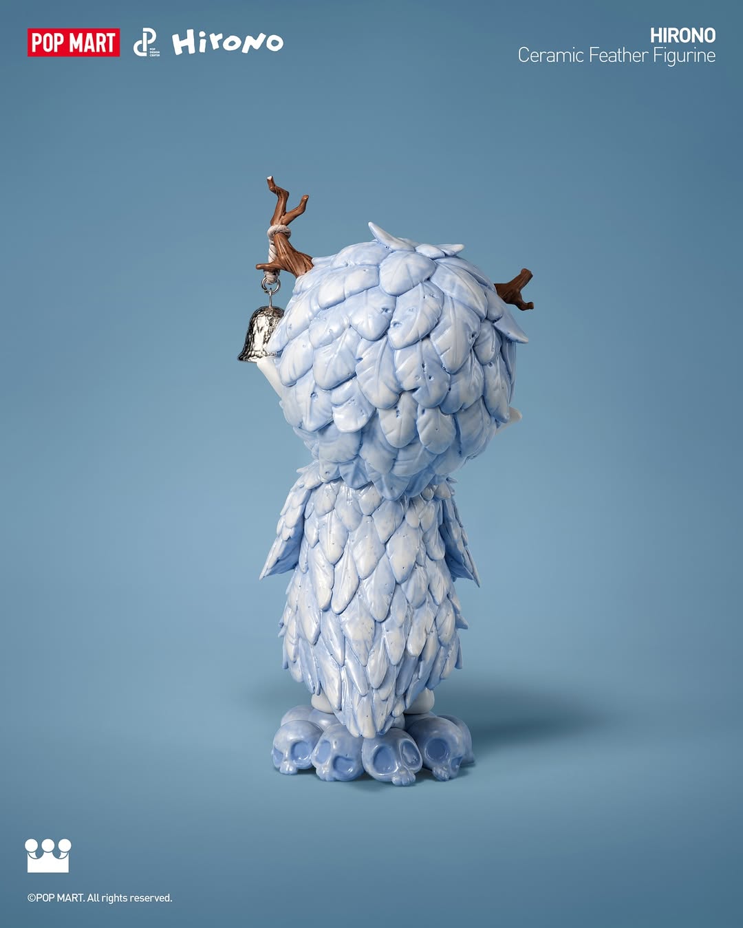 Hirono Ceramic Feather Figurine