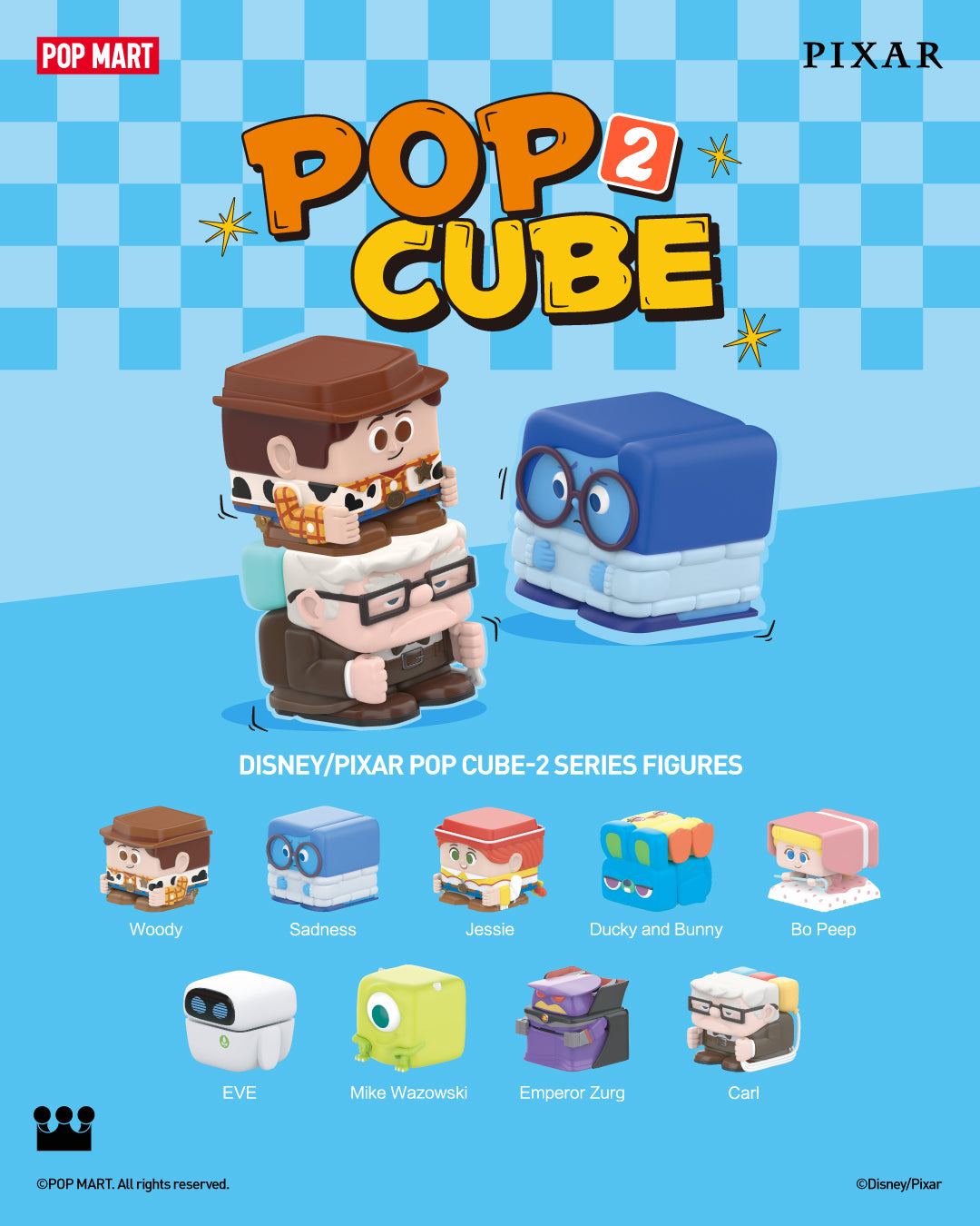 DISNEY/PIXAR POP CUBE - 2 Series Figures