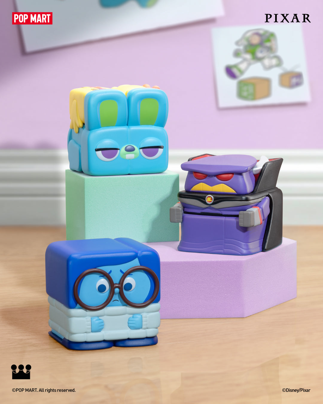 DISNEY/PIXAR POP CUBE - 2 Series Figures