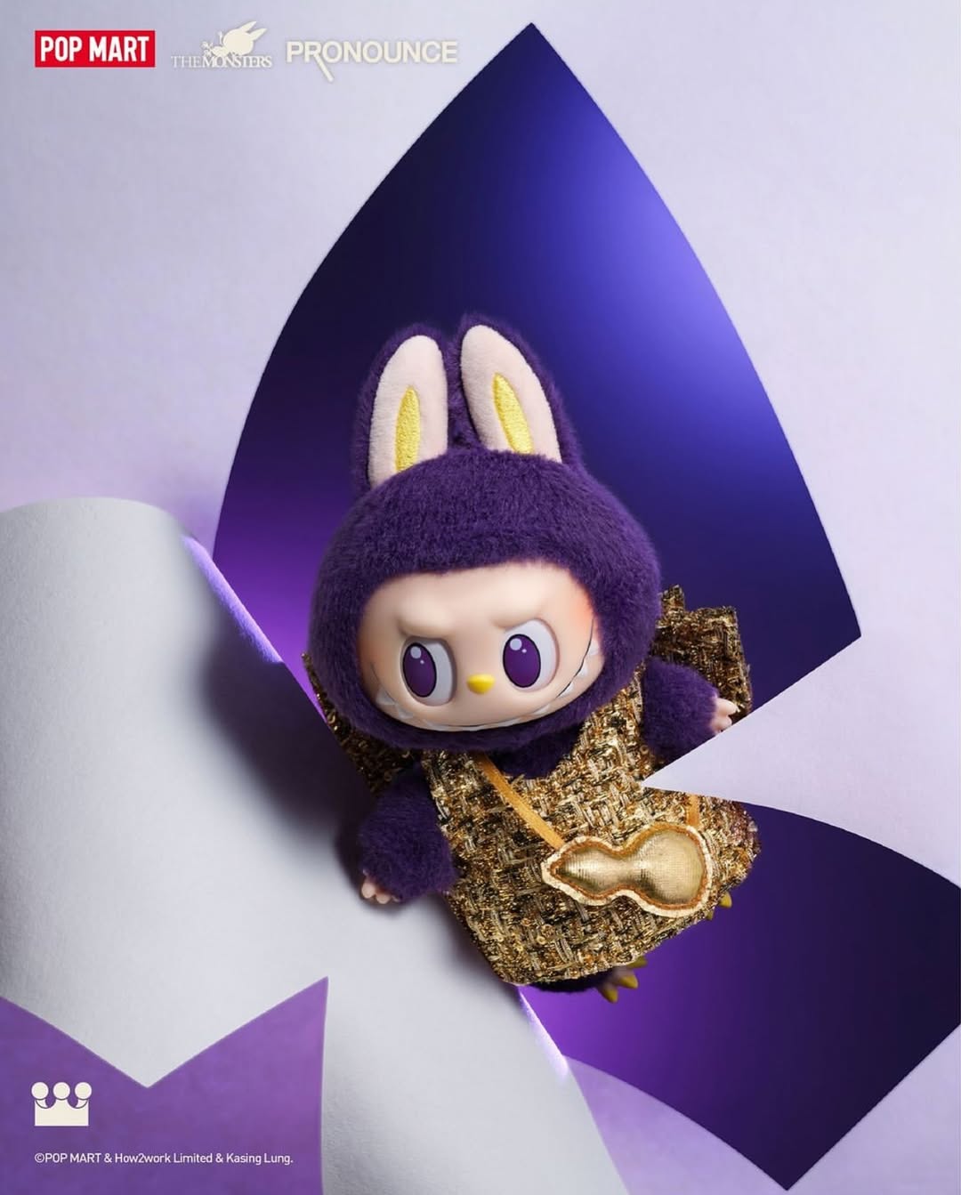 LABUBU × PRONOUNCE - WINGS OF FORTUNE Vinyl Plush Hanging Card