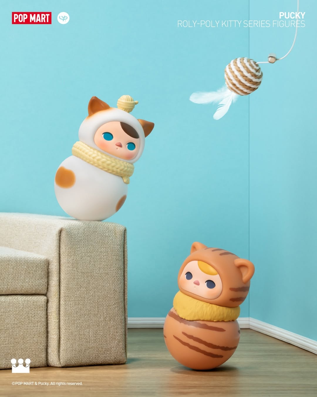 PUCKY Roly-Poly Kitty Series Figures
