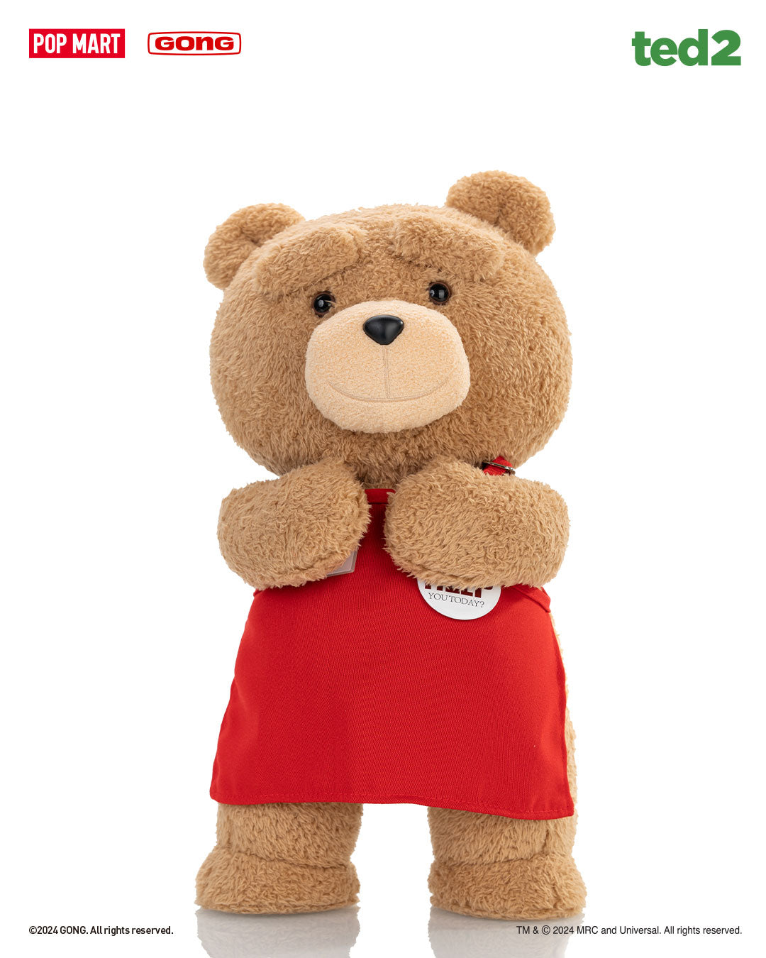 POP MART TED2 Teddy Bear Plush Doll