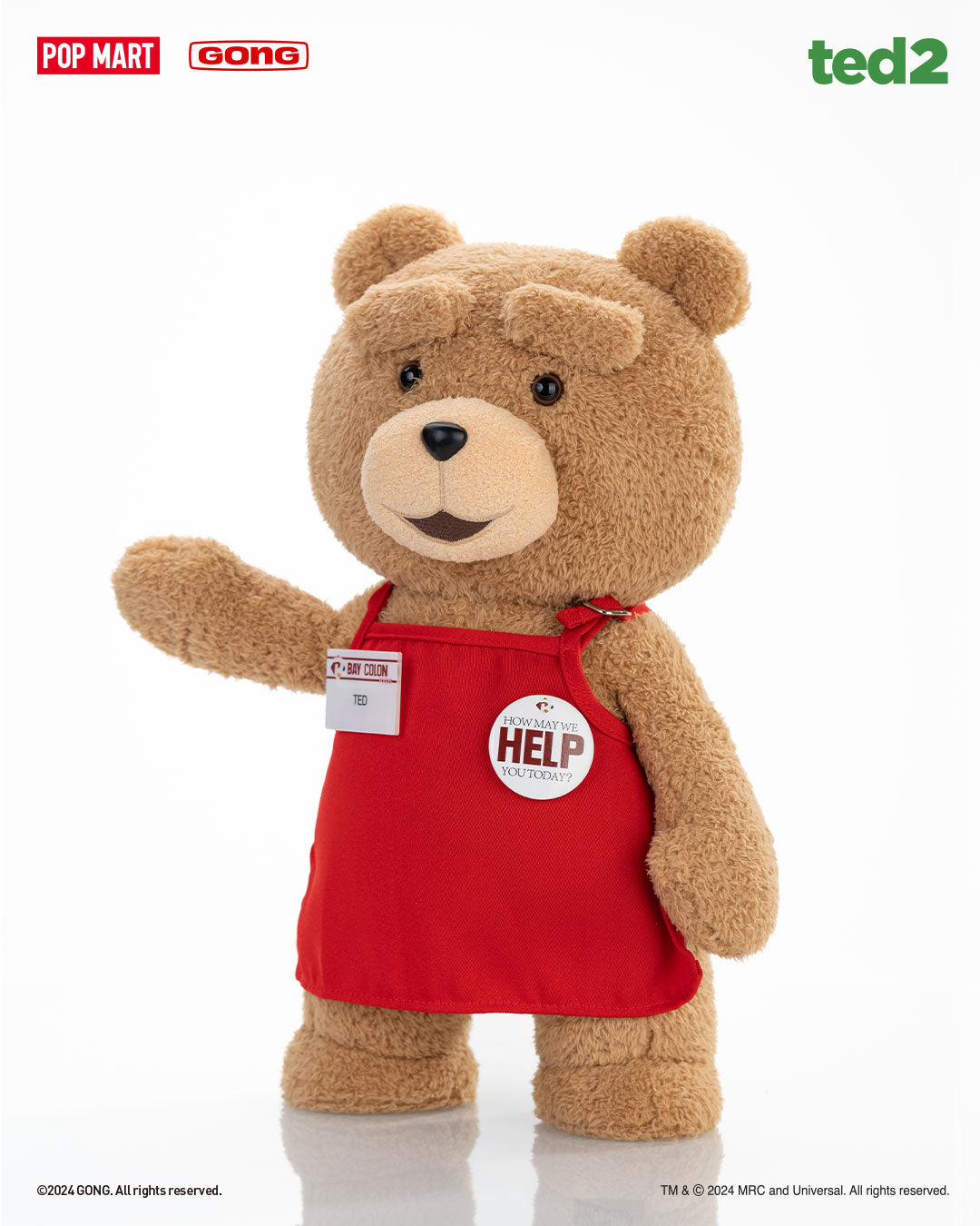 POP MART TED2 Teddy Bear Plush Doll