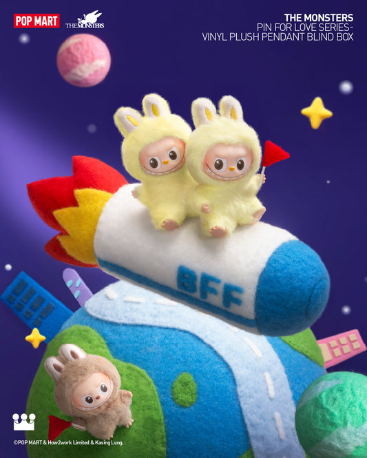 THE MONSTERS Pin For Love Series Vinyl Plush Pendant Blind Box