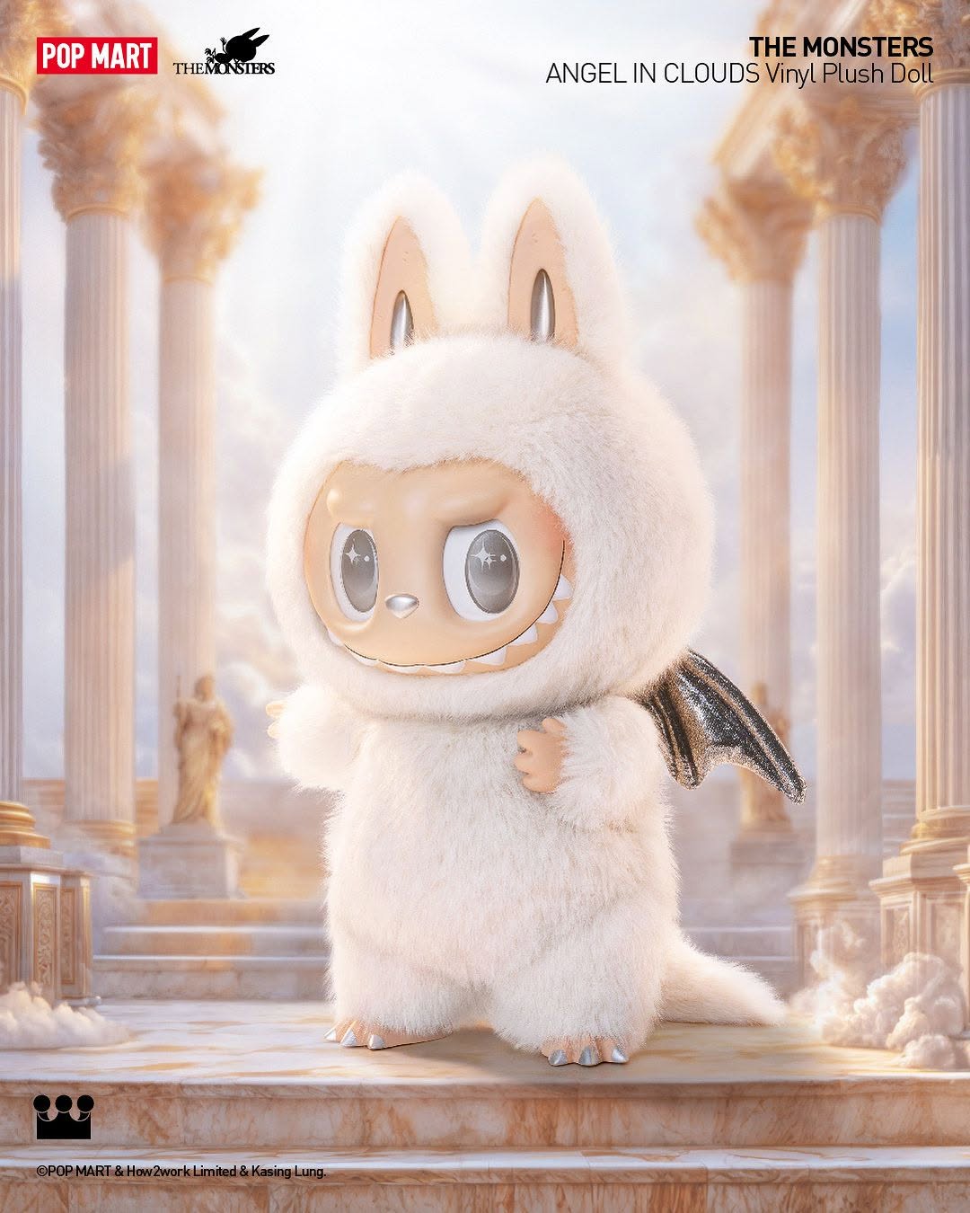 THE MONSTERS - ANGEL IN CLOUDS Vinyl Face Doll