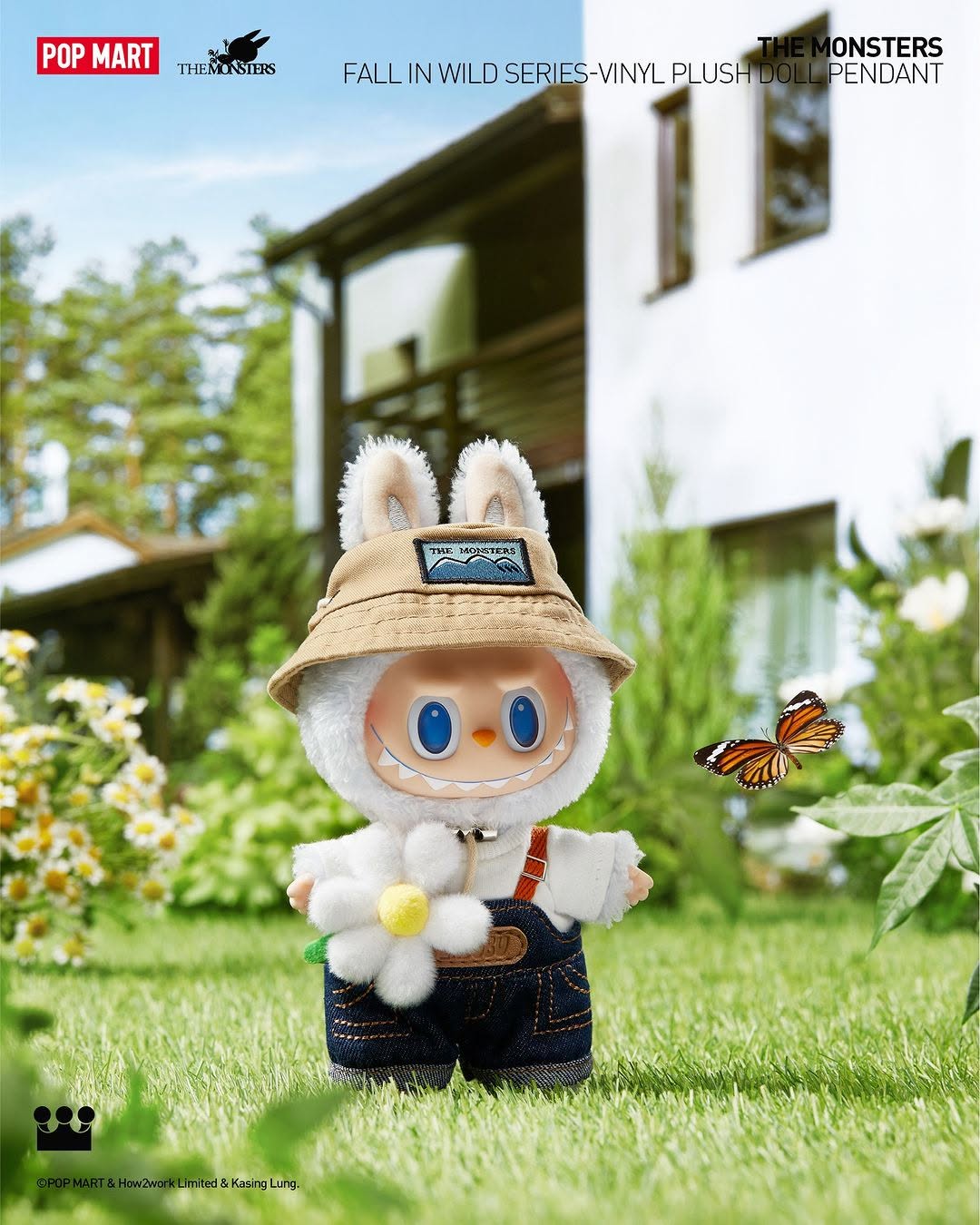 THE MONSTERS FALL IN WILD SERIES Vinyl Plush Doll Pendant