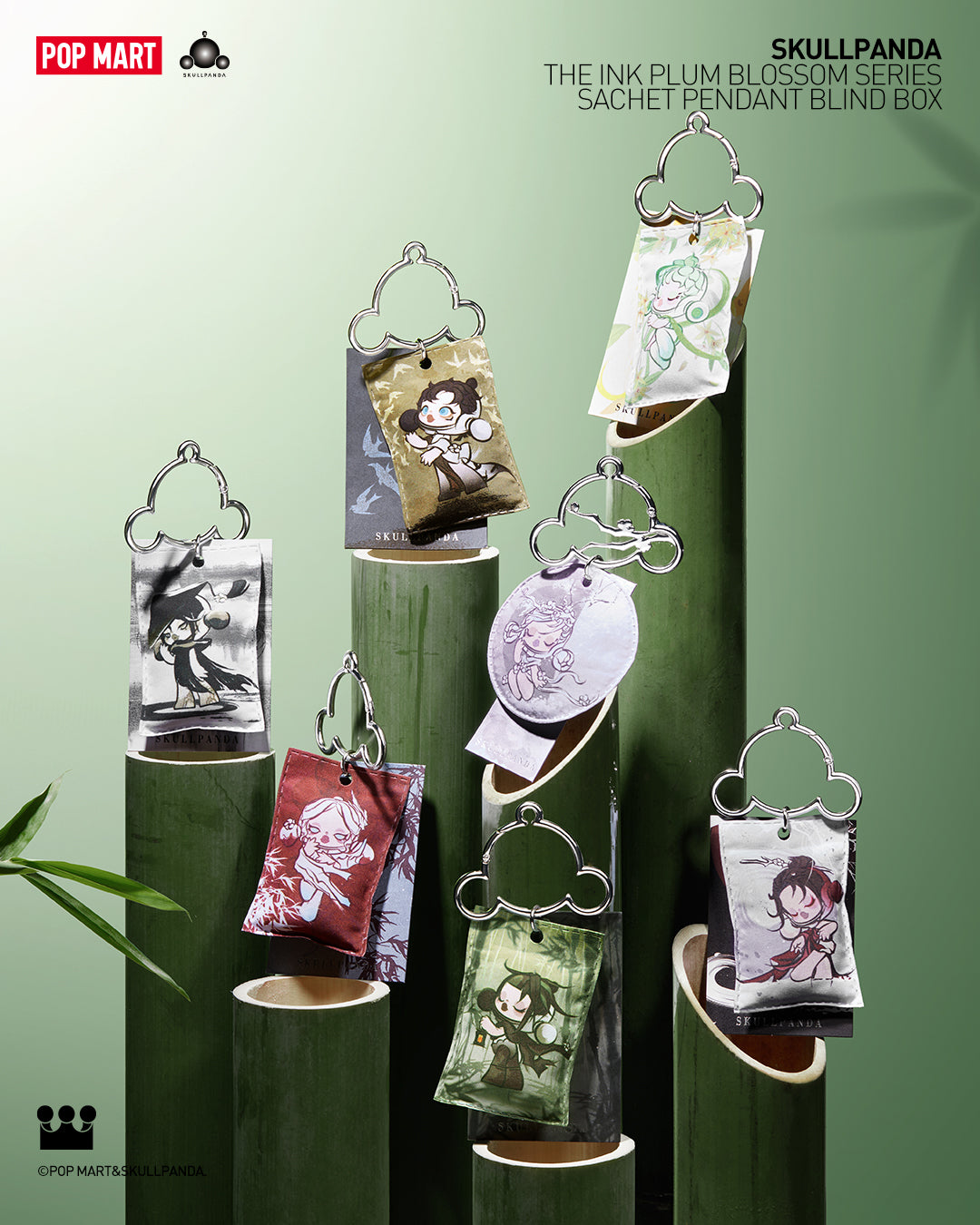 SKULLPANDA The Ink Plum Blossom Series - Sachet Pendant Blind Boxes