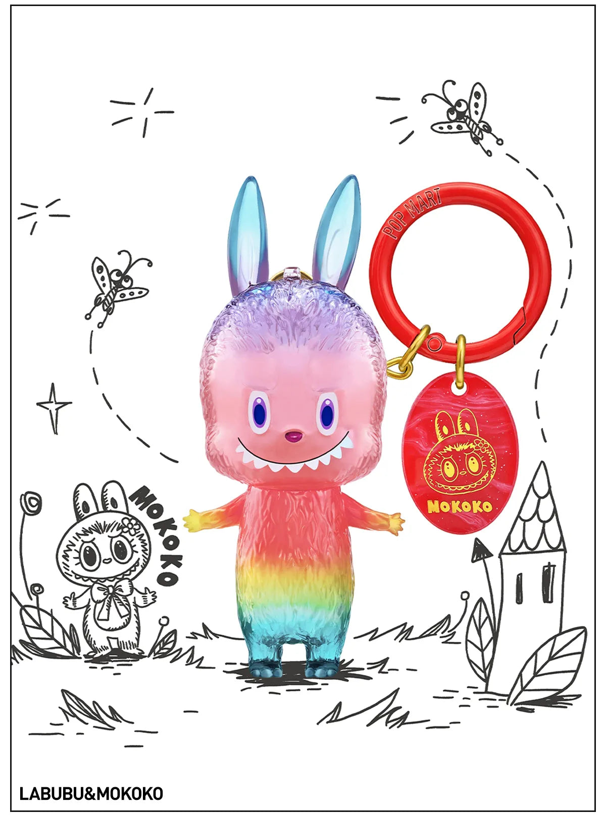 THE MONSTERS Labubu 10th Anniversary Series Figure Keychain