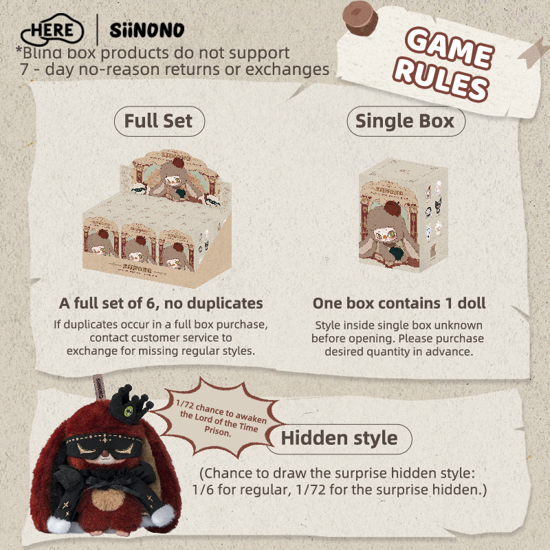 SINONO Want to Tell You a Secret Vinyl Plush Blind Box Series