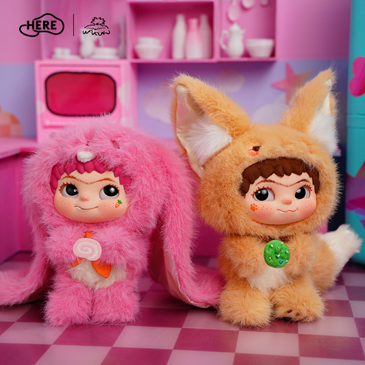 WAKUKU Fox & Bunny Trick or Treat Vinyl Plush Pendant Blind Box Series