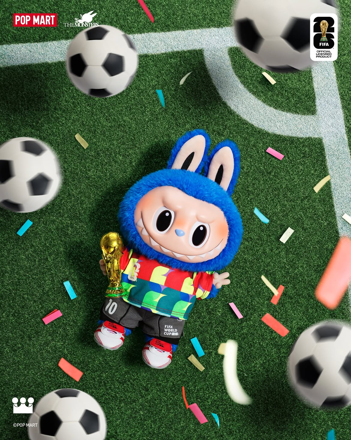 Pop MART THE MONSTERS X FIFA Vinyl Plush Doll