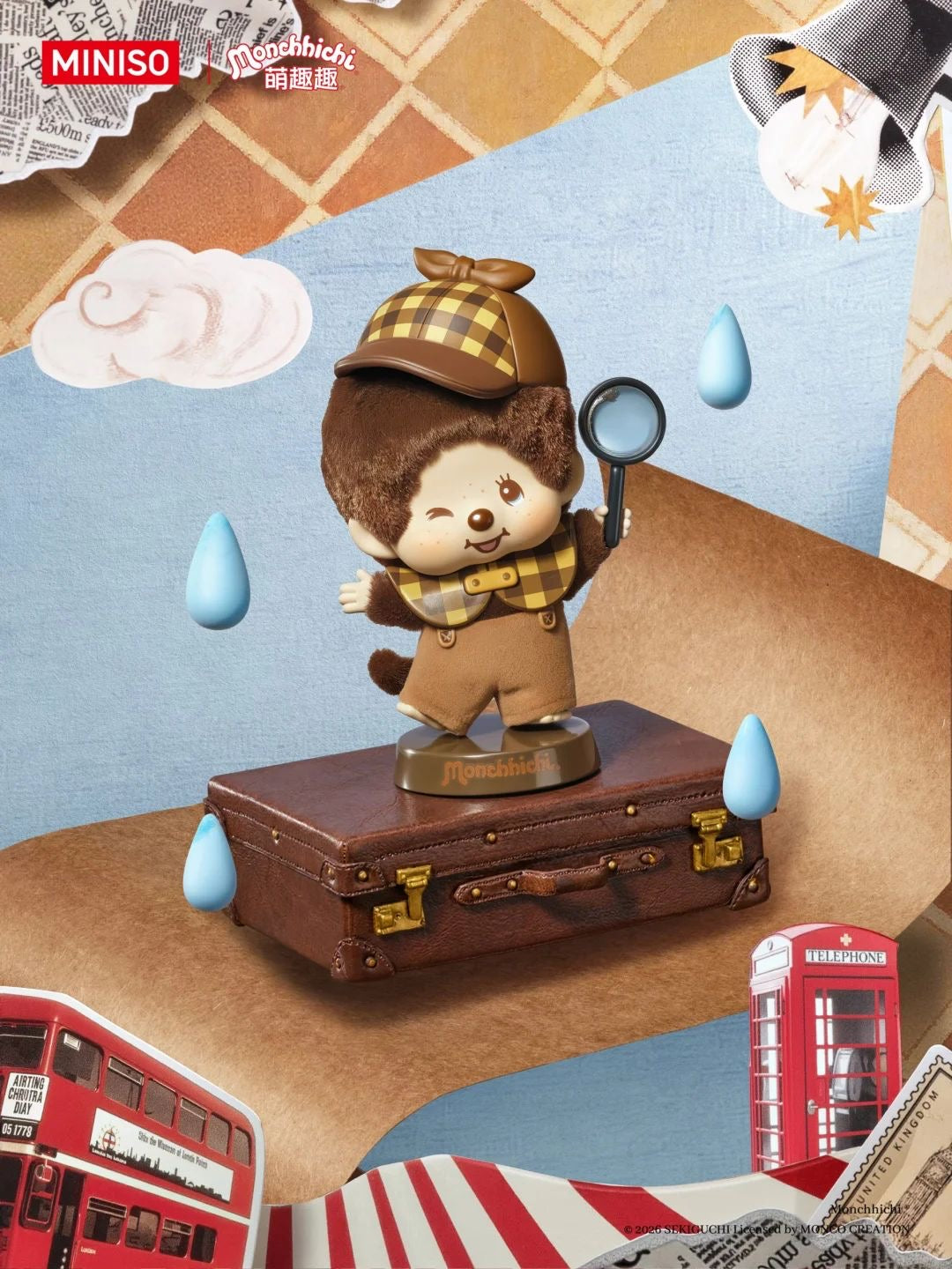 MINISO X Monchhichi Global Tour Stamp Blind Box Series