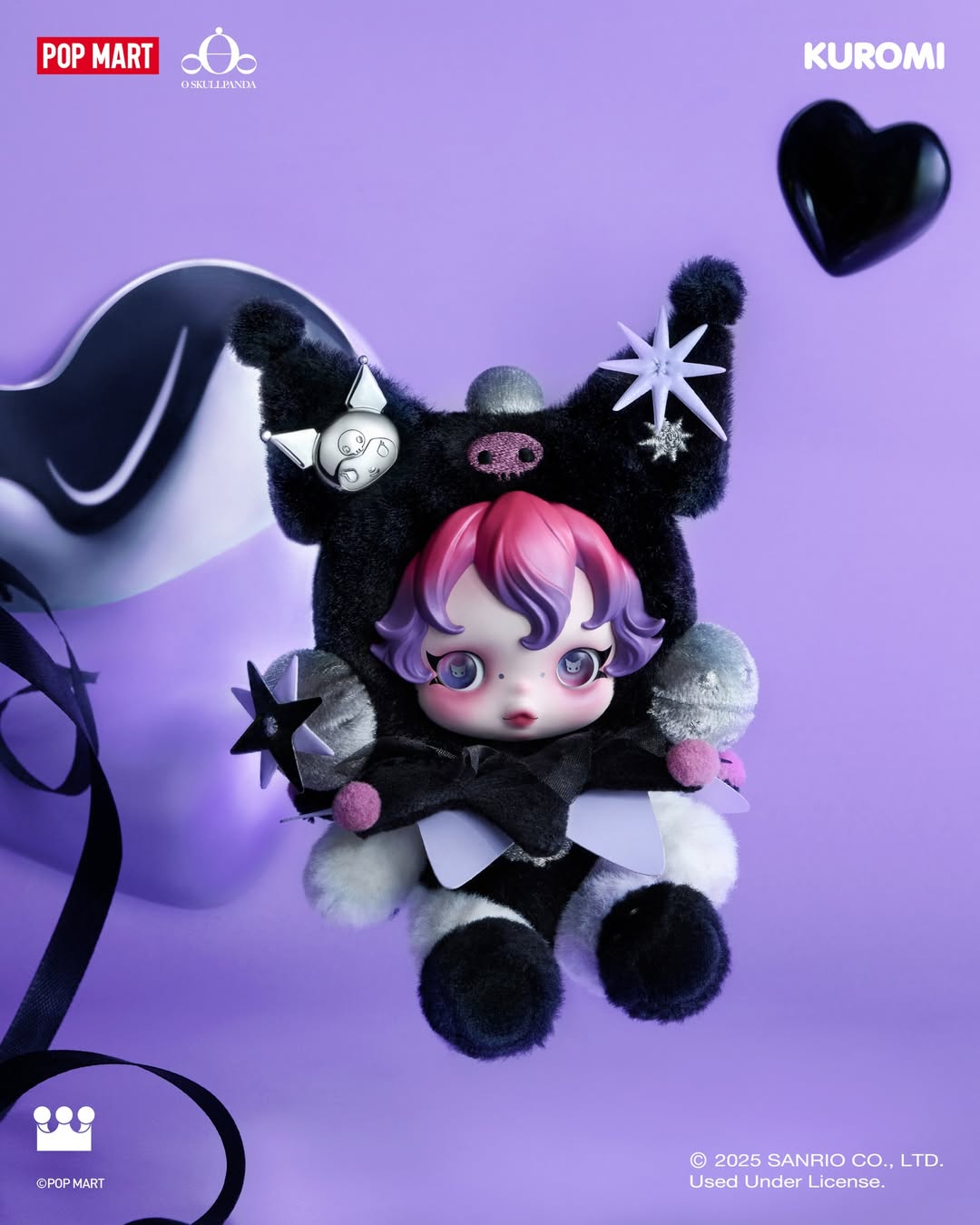 SKULLPANDA X MY MELODY PLUSH/SKULLPANDA X KUROMI PLUSH