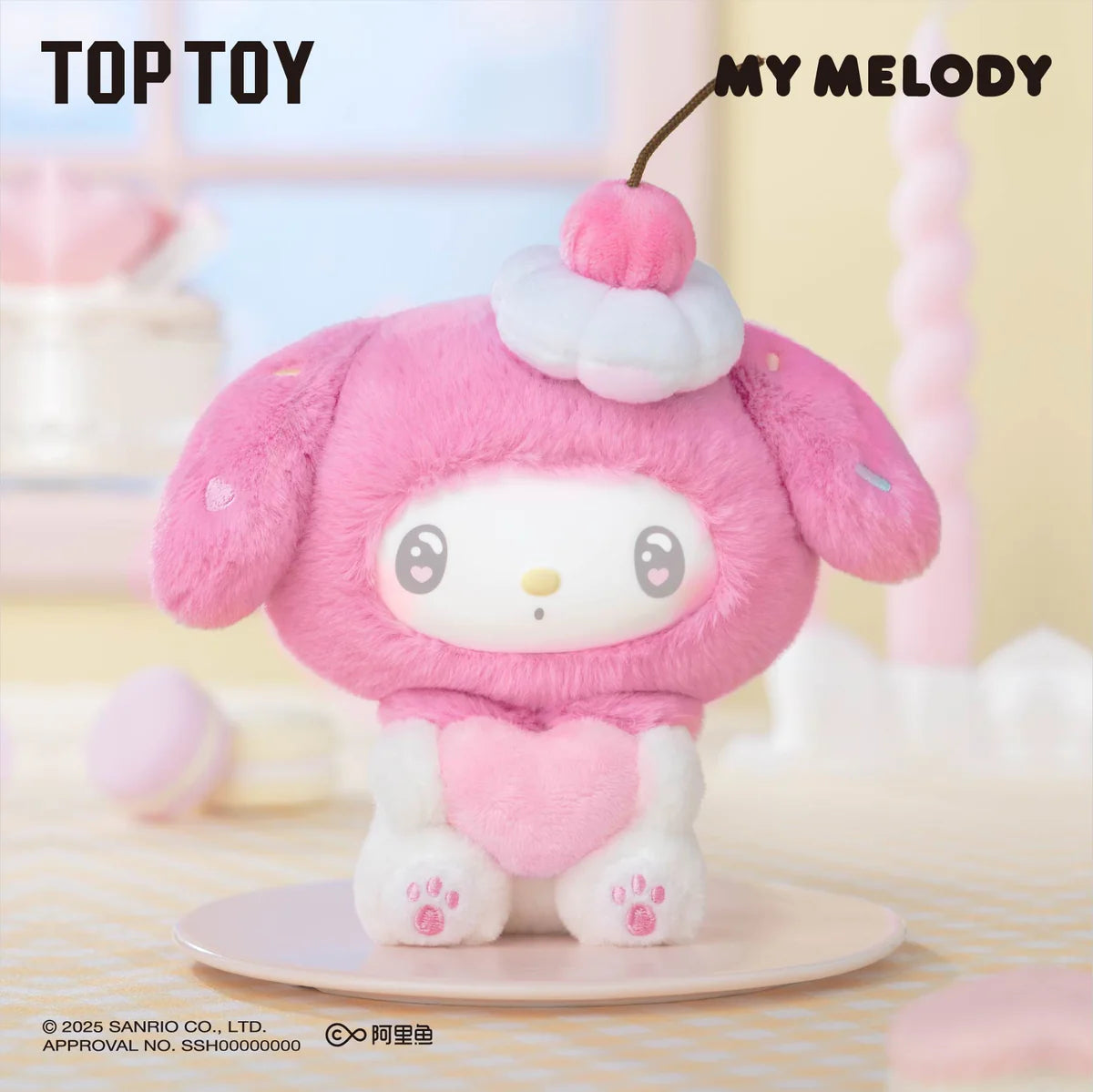 MY MELODY 50th Anniversary Milk Candy Series Plush Keychains Gift Blind Box