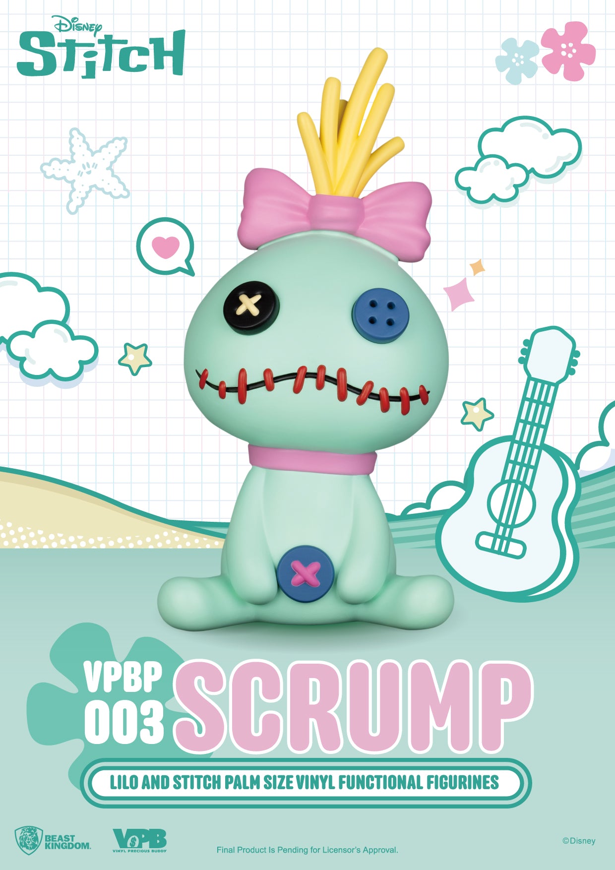 VPBP-003 Lilo and Stitch Palm Size Vinyl Functional Figurines : Scrump