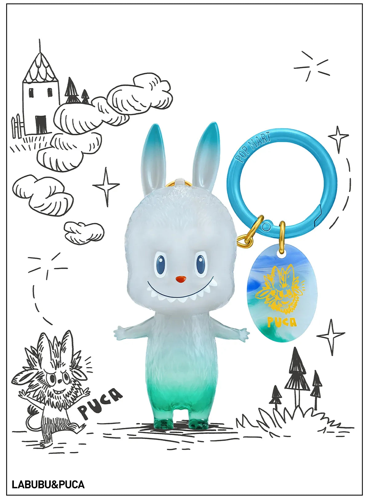THE MONSTERS Labubu 10th Anniversary Series Figure Keychain