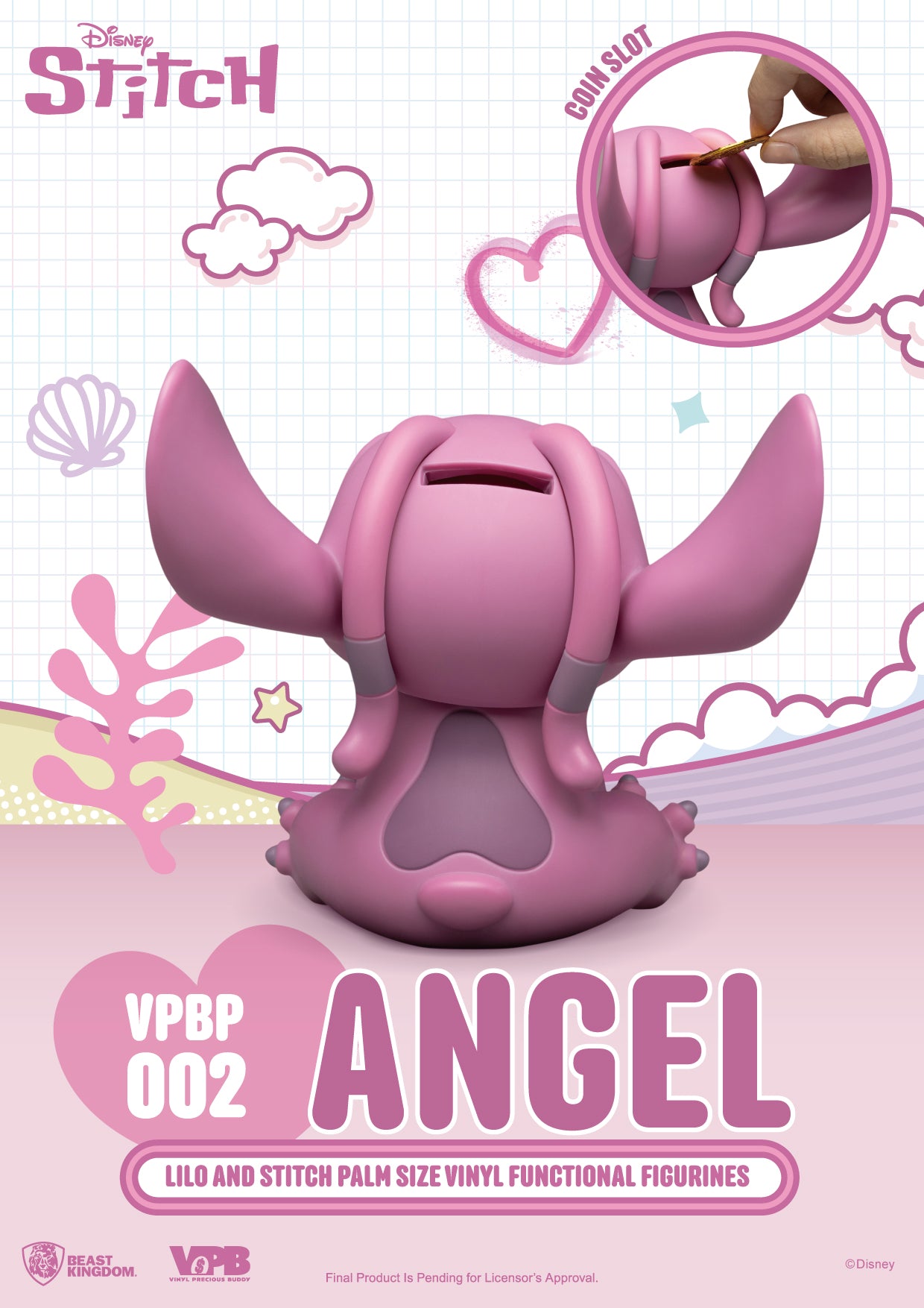 VPBP-002 Lilo and Stitch Palm Size Vinyl Functional Figurines :  Angel