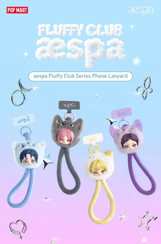 POPMART aespa Fluffy Club Series Phone Lanyard