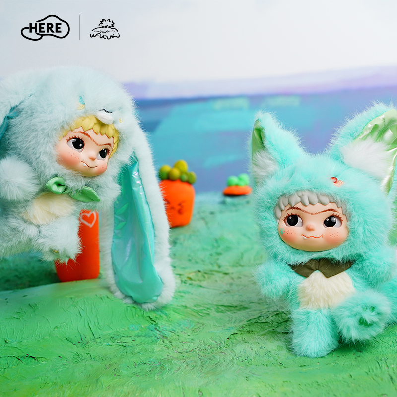 WAKUKU Fox & Bunny Trick or Treat Vinyl Plush Pendant Blind Box Series