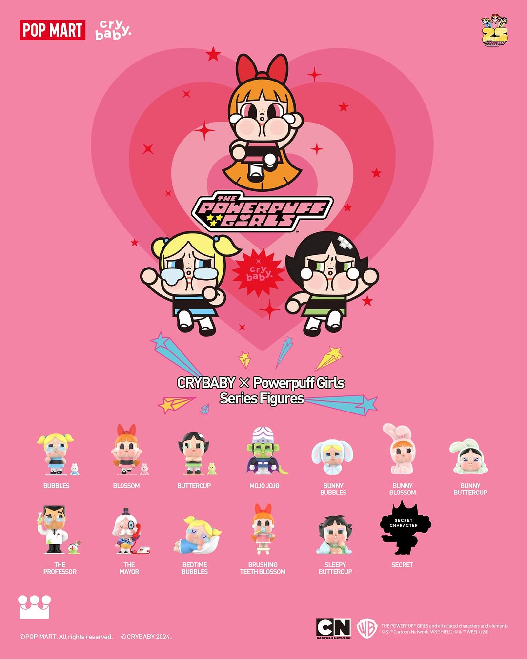 POP MART CRYBABY × Powerpuff Girls Series Figures