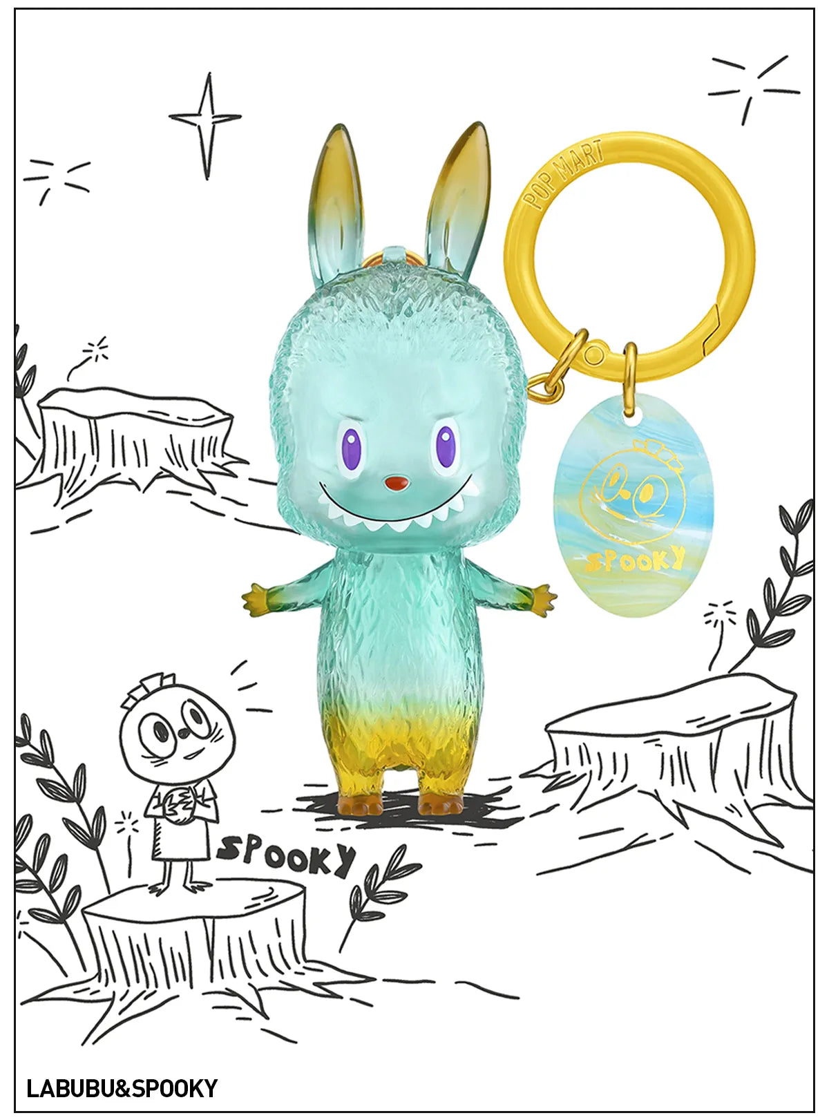 THE MONSTERS Labubu 10th Anniversary Series Figure Keychain