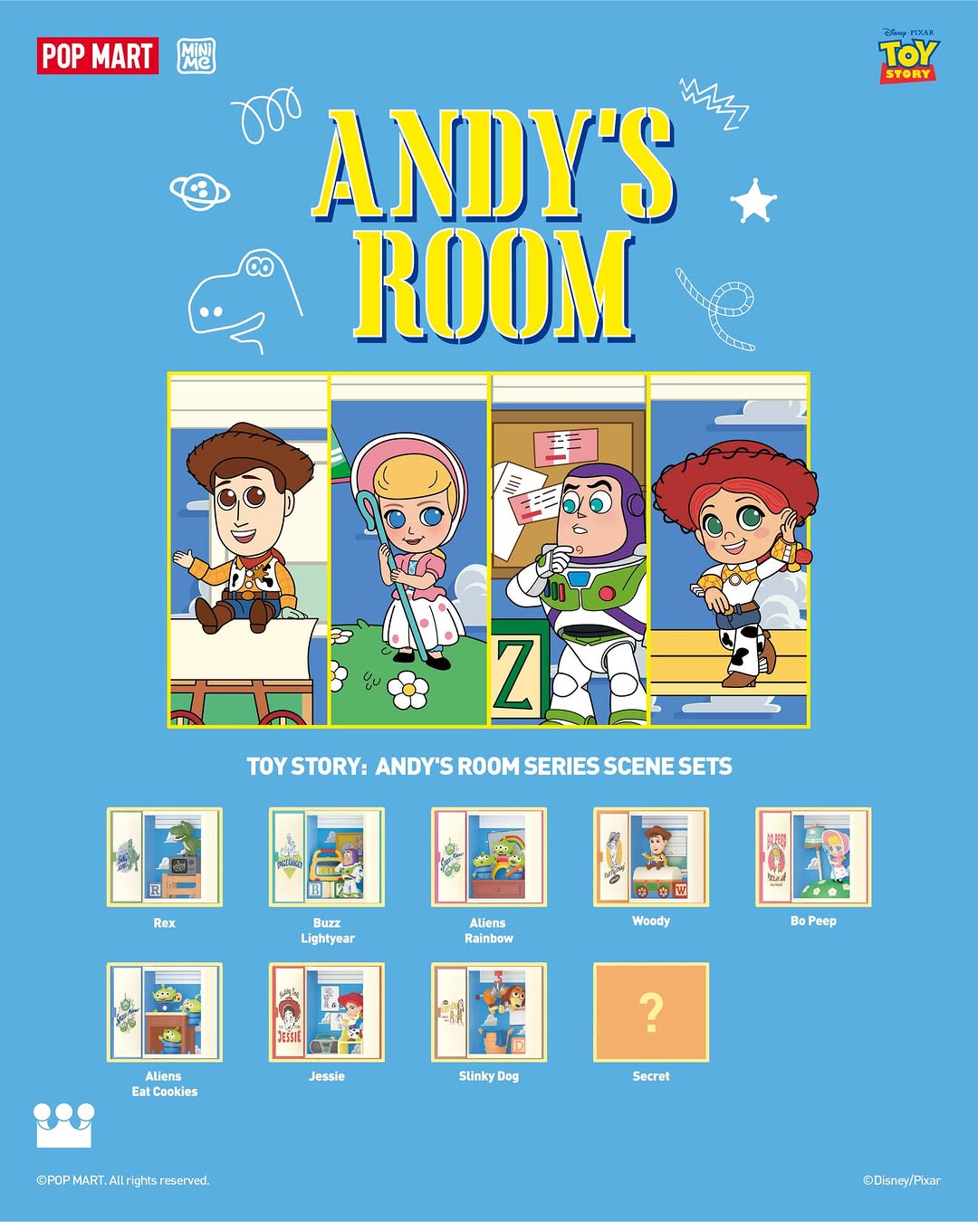 POP MART Toy Story: Andy's Room Series Scene Set