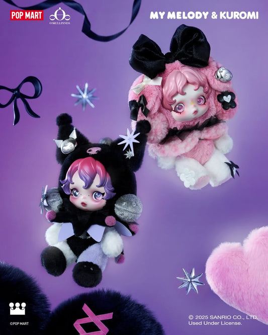 SKULLPANDA X MY MELODY PLUSH/SKULLPANDA X KUROMI PLUSH