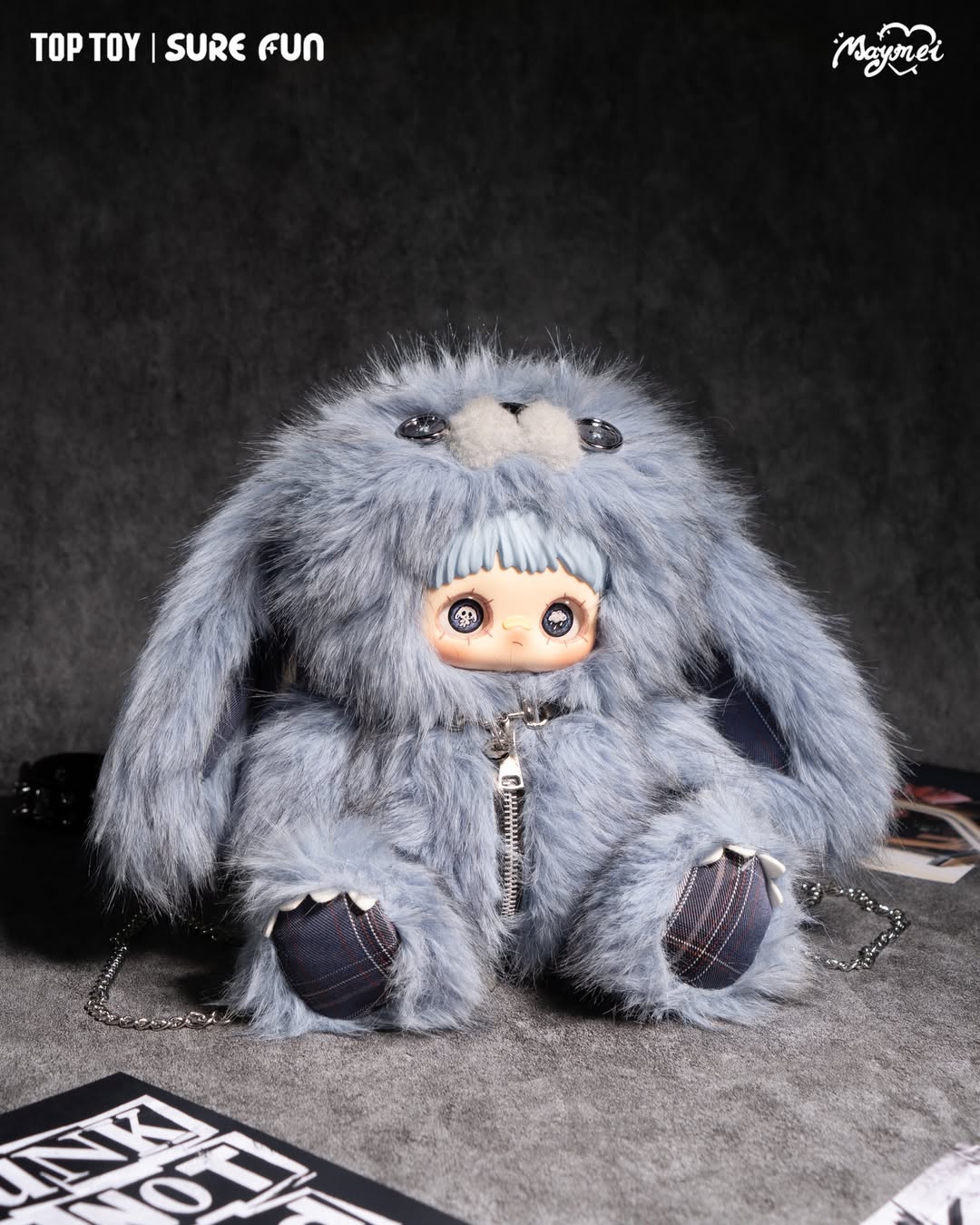 ぬいぐるみmaymei MayMei Rebel Doll Series 400% Plush Backpack Blind Box