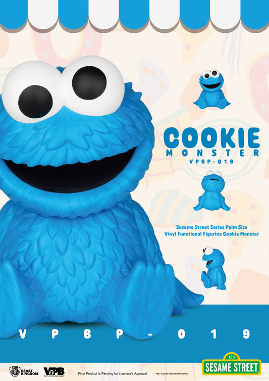 VPBP-019 Sesame Street Series Palm Size Vinyl Functional Figurine : Cookie Monster