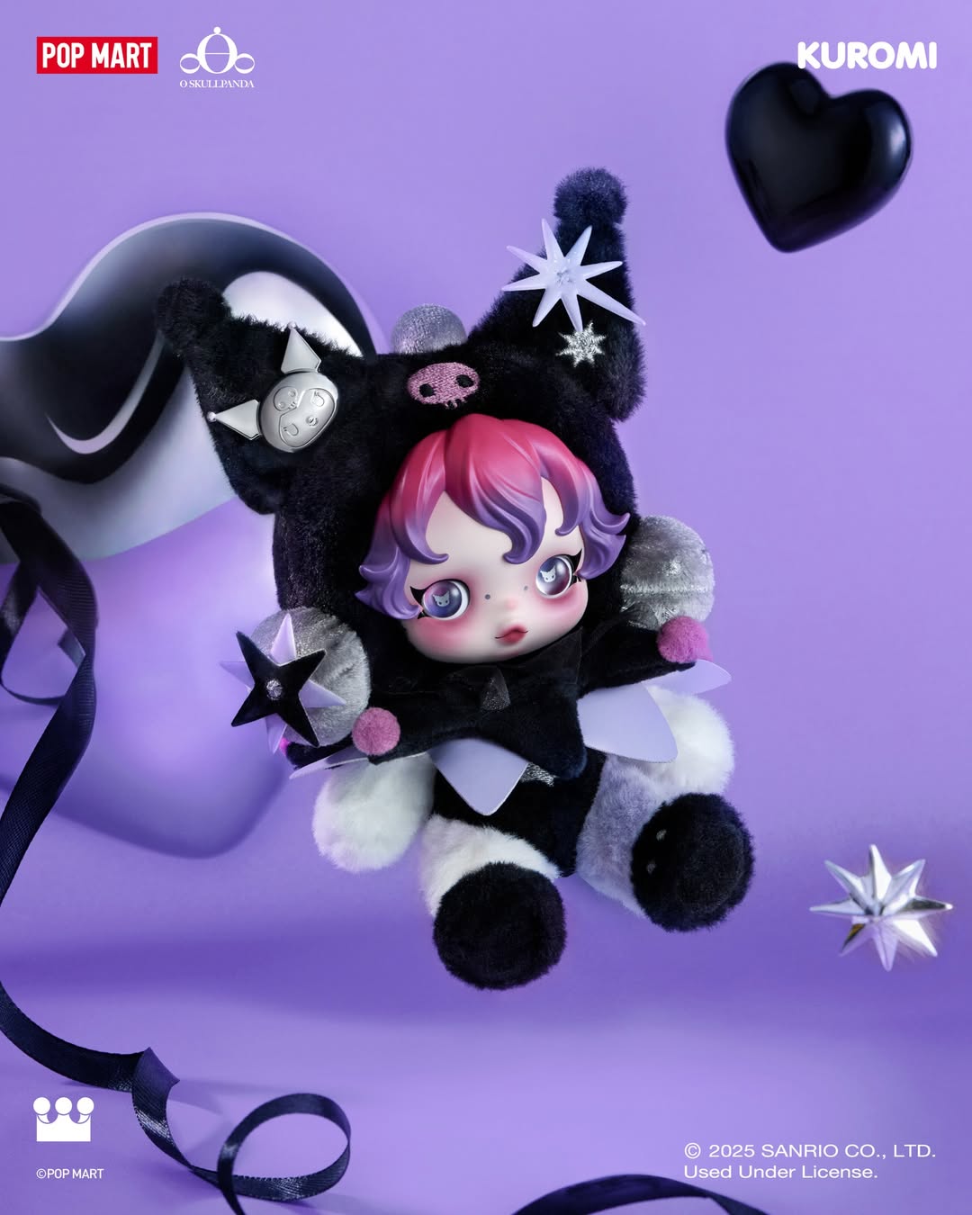 SKULLPANDA X MY MELODY PLUSH/SKULLPANDA X KUROMI PLUSH