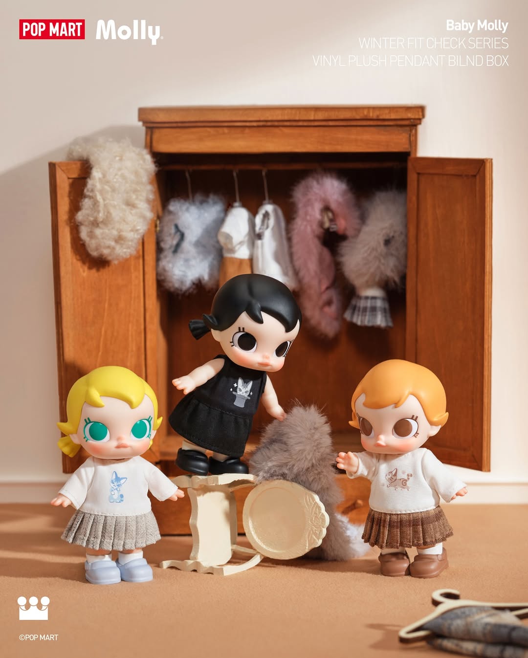 Baby Molly: Winter Fit Check Vinyl Plush Pendant Blind Box Series