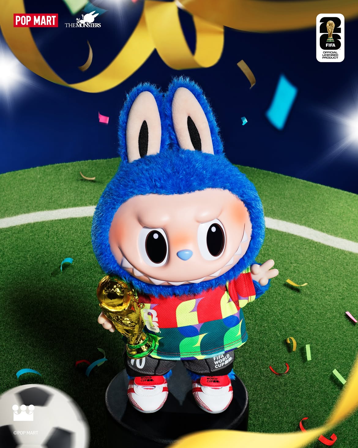 Pop MART THE MONSTERS X FIFA Vinyl Plush Doll
