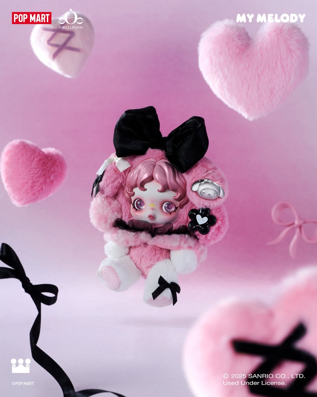 SKULLPANDA X MY MELODY PLUSH/SKULLPANDA X KUROMI PLUSH