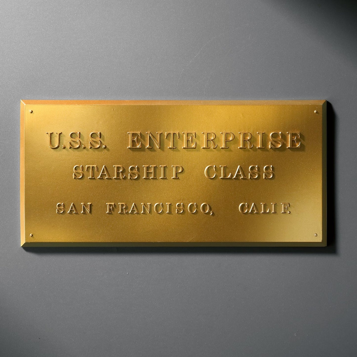 U.S.S Enterprise NCC -1701 Dedication Plaque