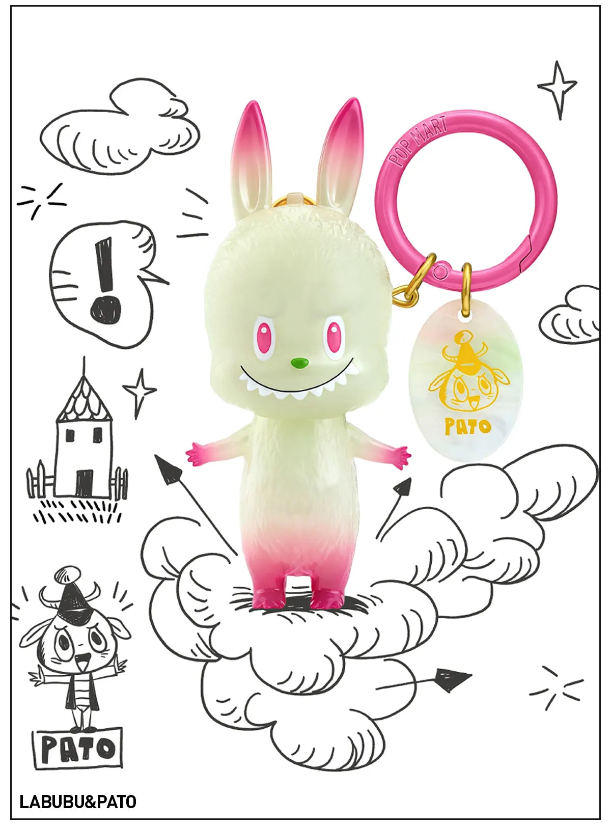 THE MONSTERS Labubu 10th Anniversary Series Figure Keychain