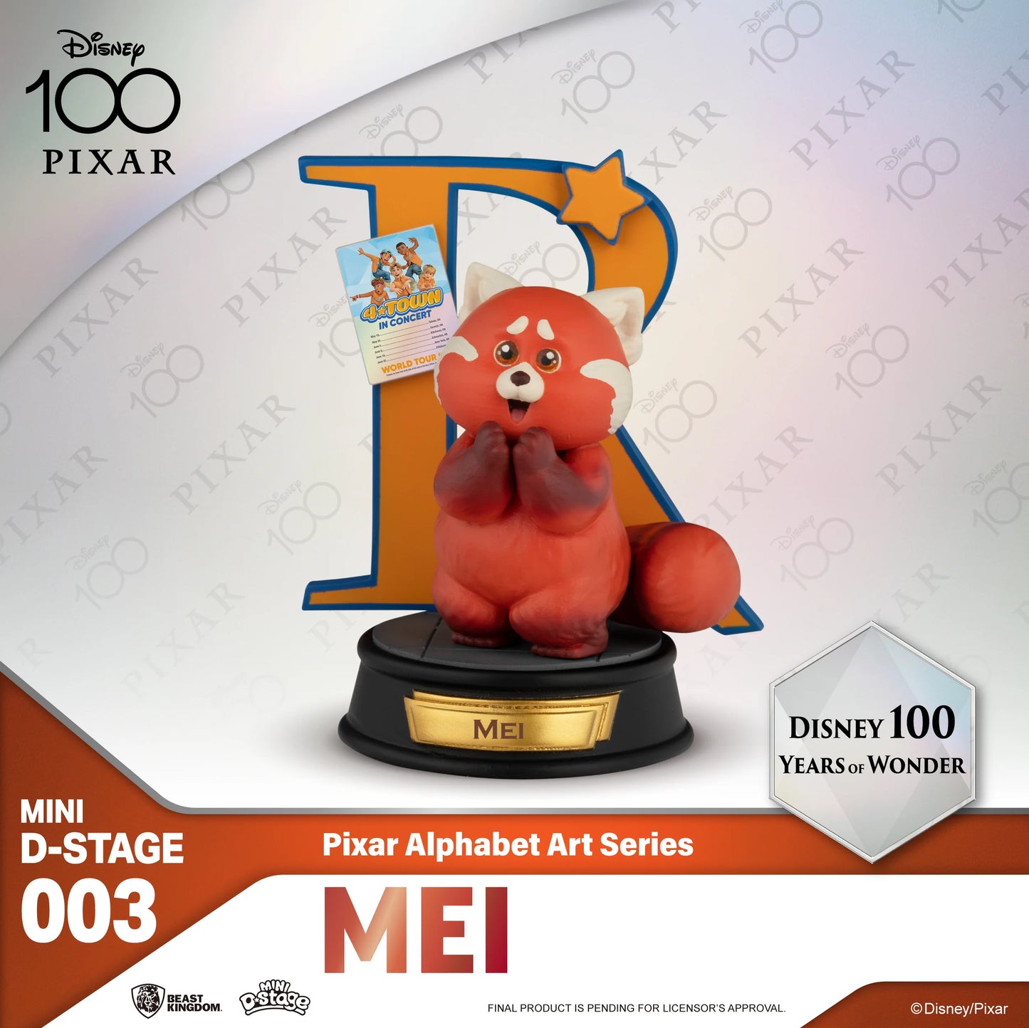MDS-003- Pixar Alphabet Art Series 6pcs Blind box set (6 pcs)