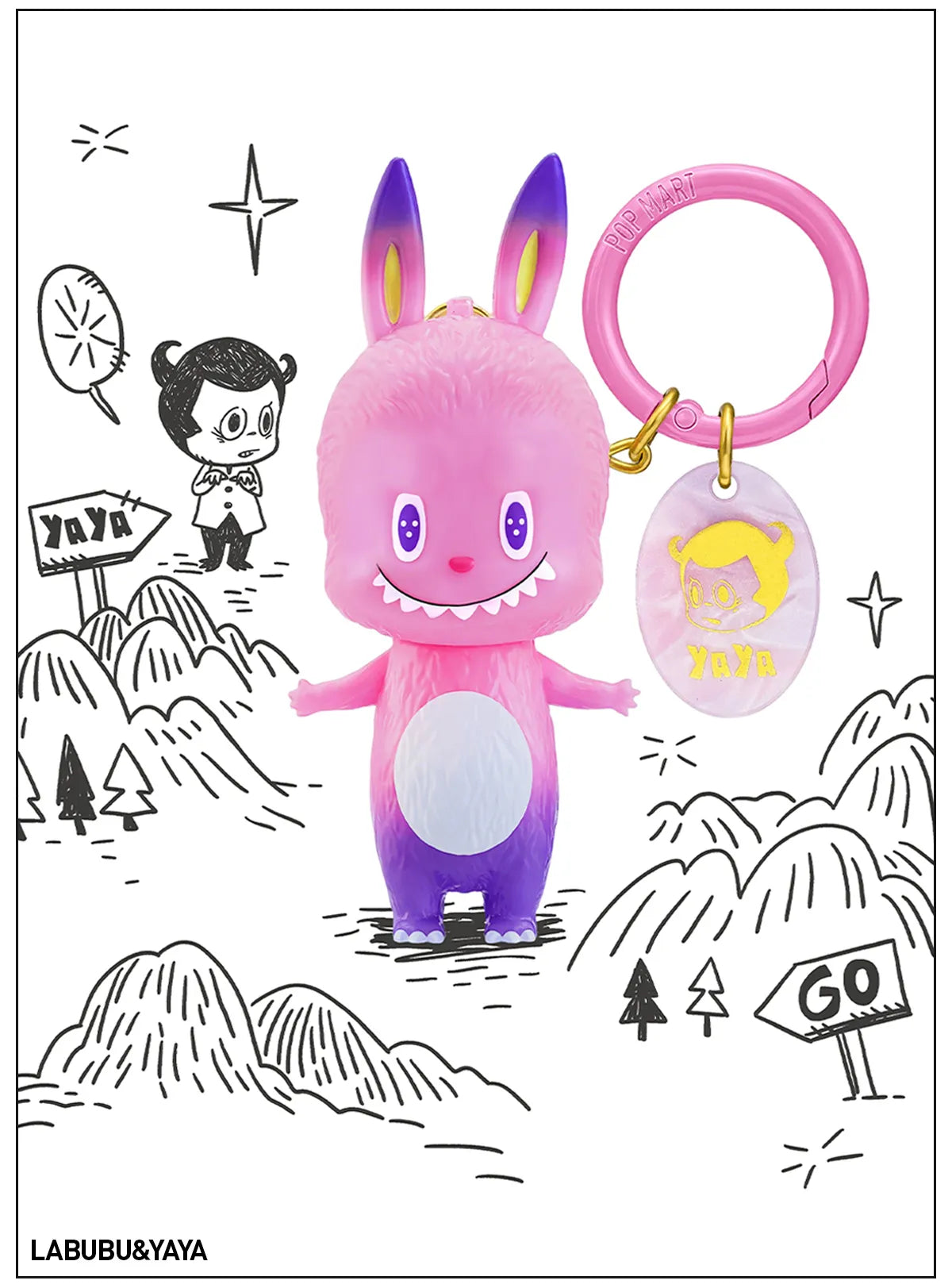 THE MONSTERS Labubu 10th Anniversary Series Figure Keychain