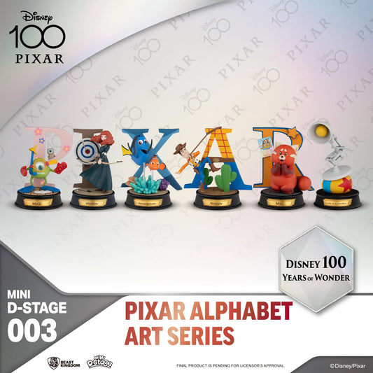 MDS-003- Pixar Alphabet Art Series 6pcs Blind box set (6 pcs)