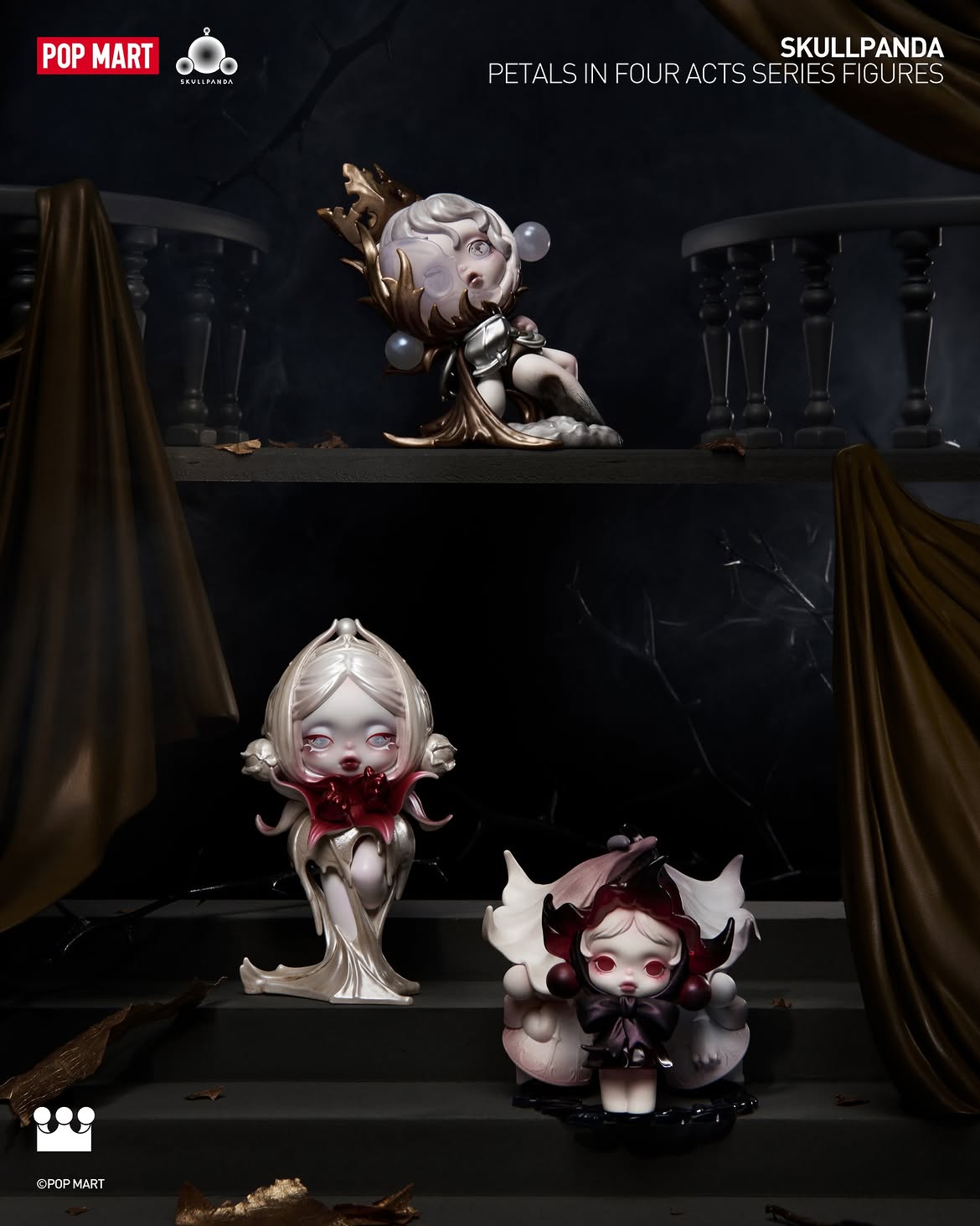 SKULLPANDA Petals In Four Acts Series Figures