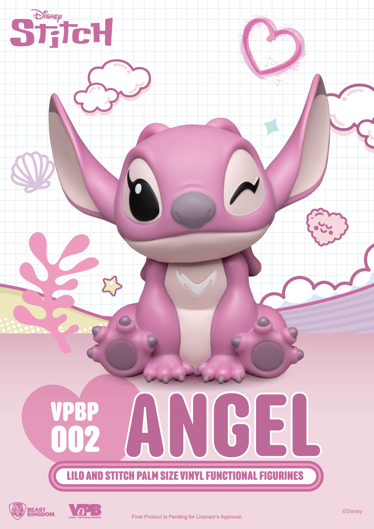 VPBP-002 Lilo and Stitch Palm Size Vinyl Functional Figurines :  Angel